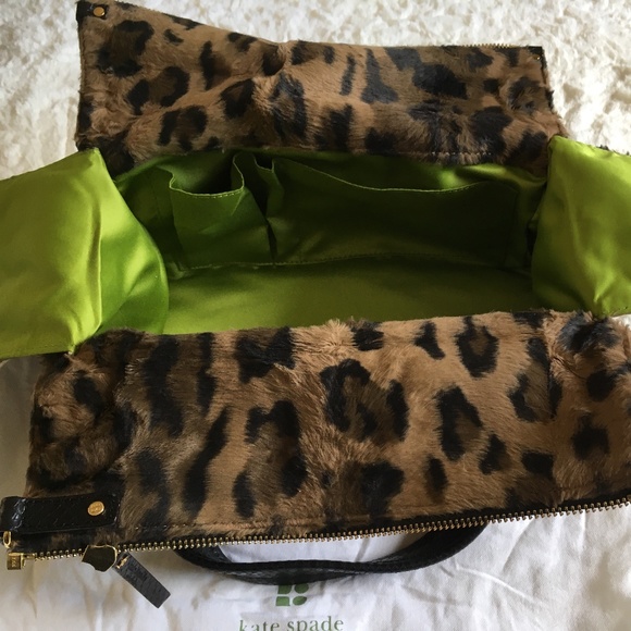 kate spade Rare Vintage Small Leopard Bag NEVER USED - Picture 11 of 13